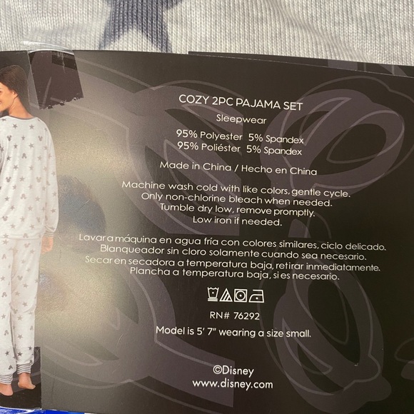 Disney Mickey Mouse Cozy 2 Piece Pajama Set - Picture 3 of 3